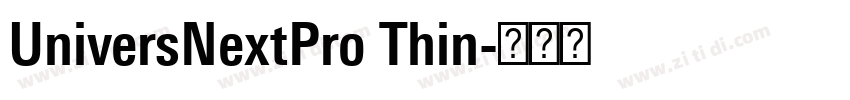 UniversNextPro Thin字体转换